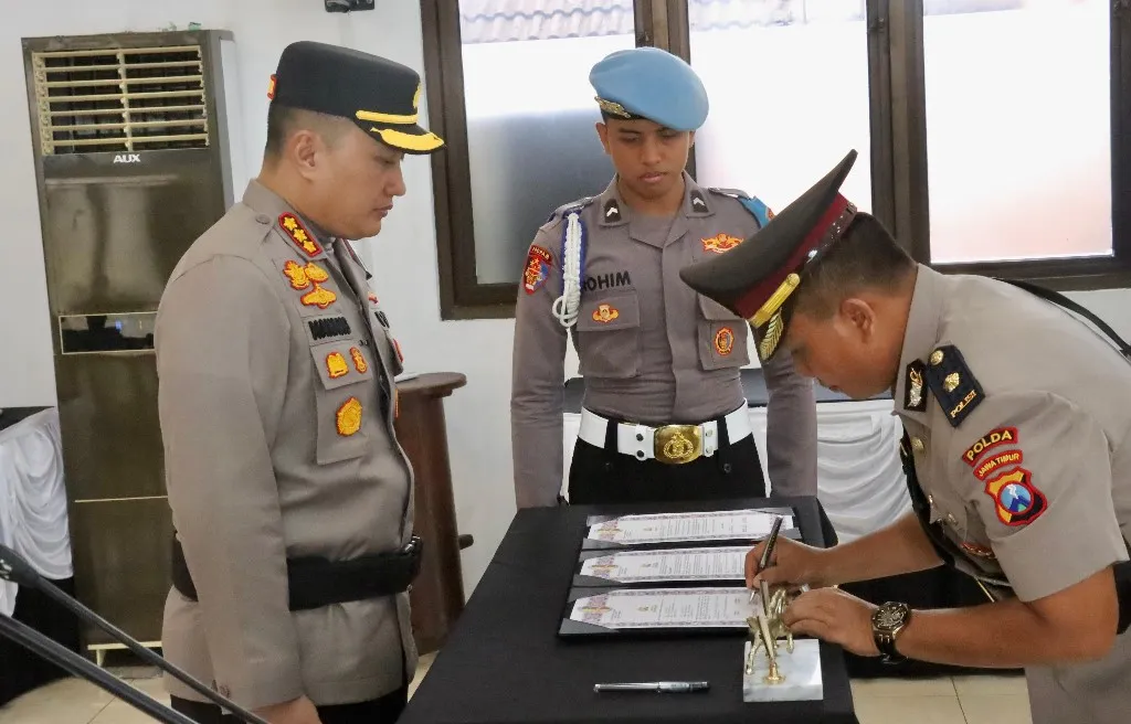 Kapolresta pimpin sertijab Kasat Lantas Polresta Banyuwangi