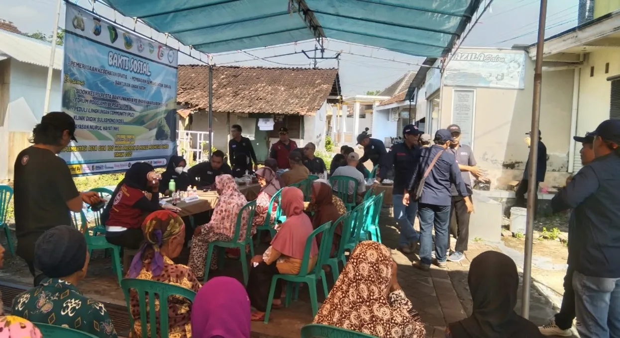 FRB, PLC, KDS, NH dan Sidokkes Polresta Banyuwangi Gelar Baksos dan Santunan