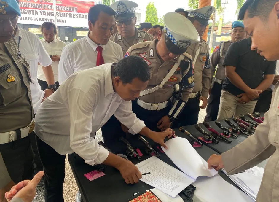 Polresta Banyuwangi Berhasil Amankan 4 orang Pelaku Pengeroyokan di Tegaldlimo