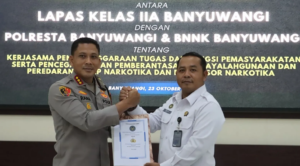 Teguhkan Sinergi Anti Narkoba, Polresta Banyuwangi dan Lapas Kompak Perkuat Integritas Bersama BNNK