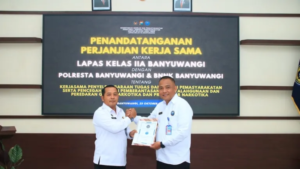 Lapas Banyuwangi Perkuat Sinergi Berantas Narkoba, Teken Kerja Sama dengan Polresta dan BNNK