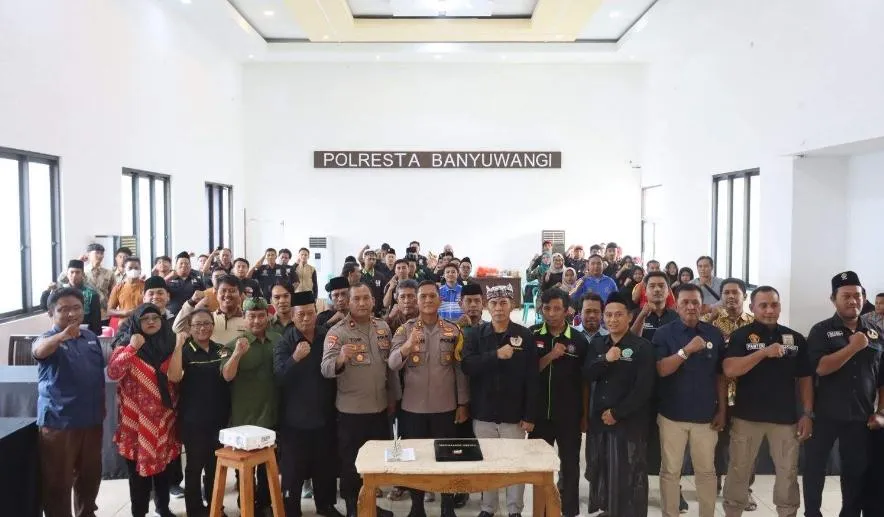 Polresta Banyuwangi Ajak Perguruan Silat Bersatu, Ikrar Kebersamaan Tegaskan Komitmen Jaga Keamanan