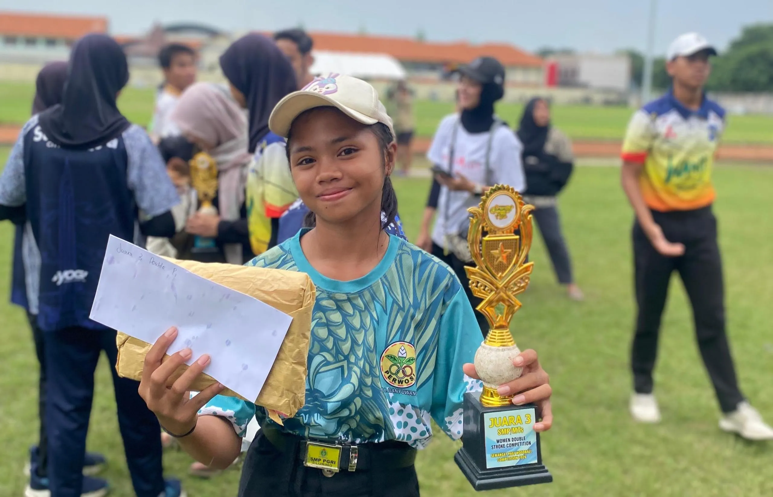 Torehkan 3 Juara Sekaligus! Atlet Muda SMP PGRI 1 Cluring Bersinar di SEMANGAT PAGI Woodball Competitions Jatim 2026