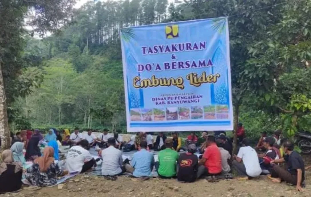 DAM Lider di Banyuwangi Resmi Beroperasi, Irigasi 636 Hektare Sawah Lebih Lancar dan Dukung Produktivitas Petani